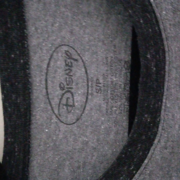 Black and Grey Mickey Mouse Raglan Shirt Size S - Picture 2 of 3